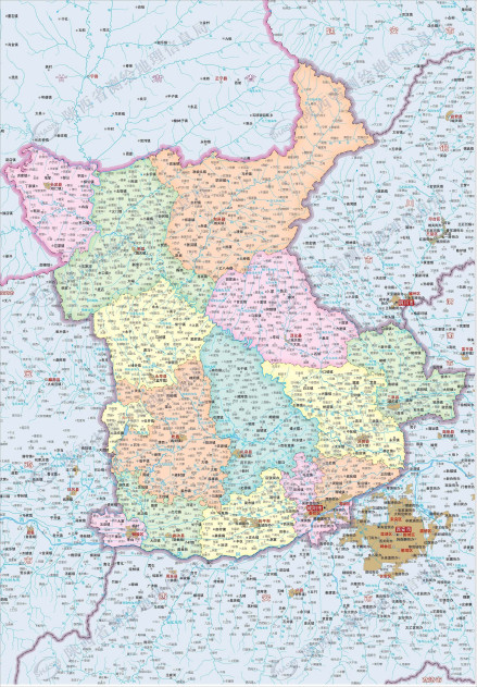 咸阳市地图
