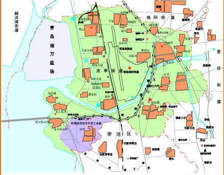流亭街道地理位置图