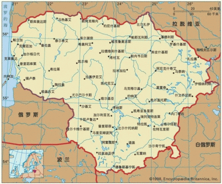 立陶宛地图