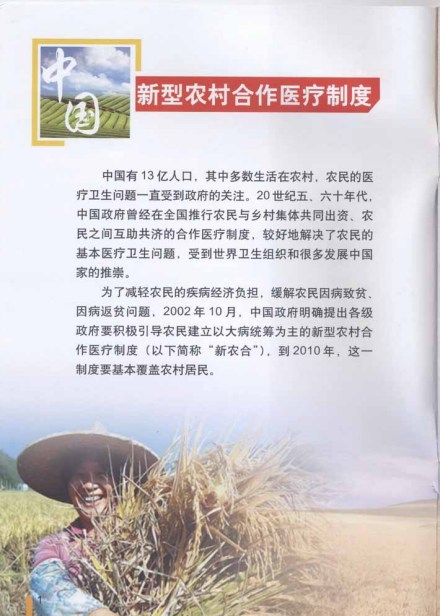 新型农村合作医疗制度