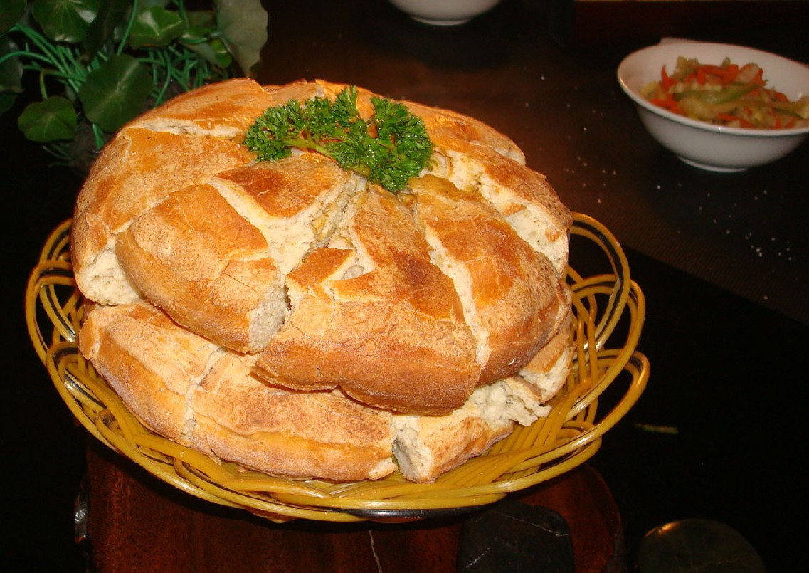传统饮食烧馍馍