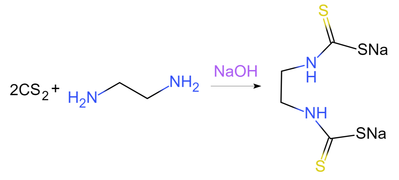 乙二胺在碱性条件下与二硫化碳的反应