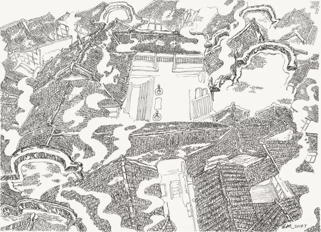 钢笔画