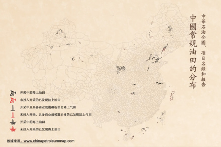 中国石油分布 