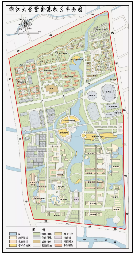紫金港校区校区平面图