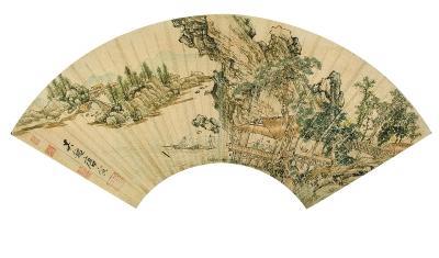 古代文人画扇面