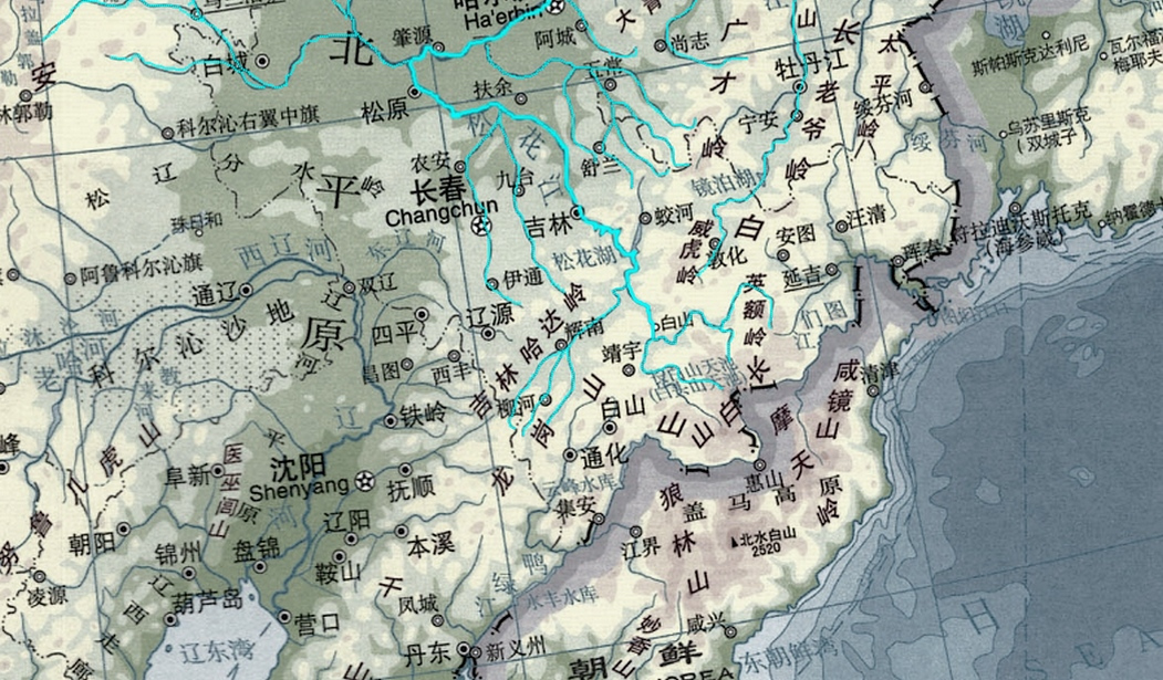 松花江的位置及水系分布