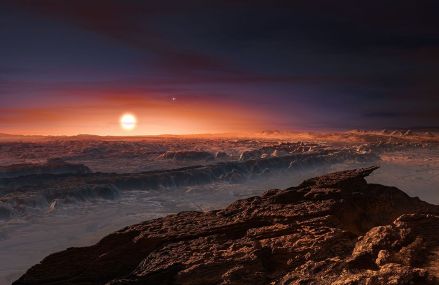 比邻星b表面的想象图