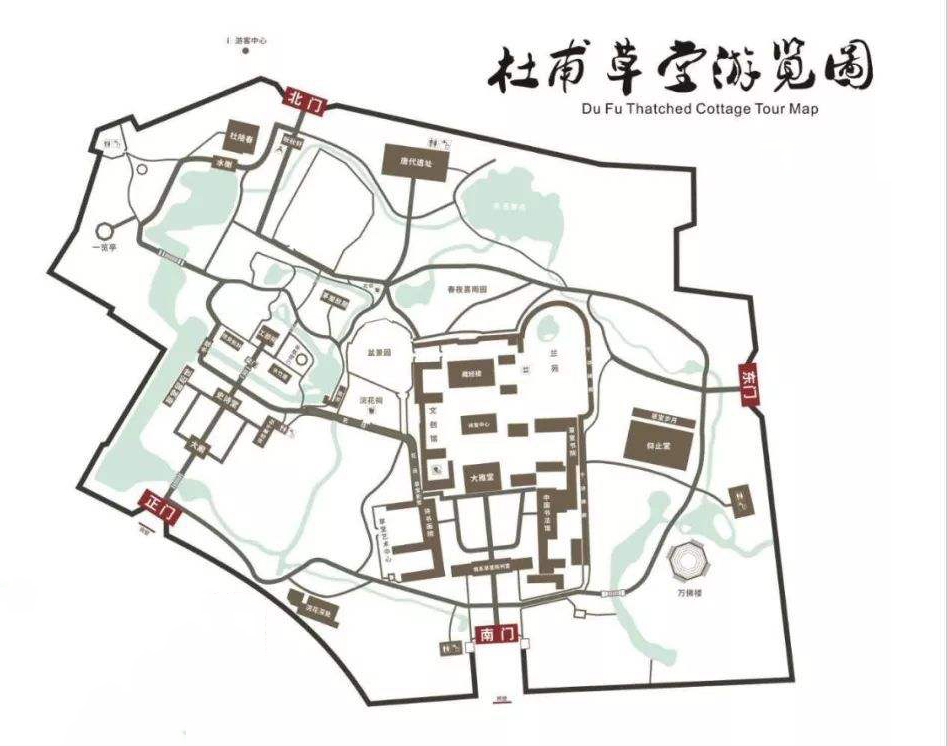 杜甫草堂平面图