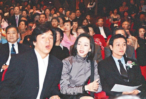 张国荣与朋友的合影