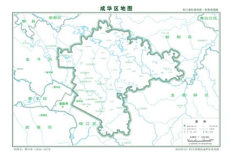  成华区标准地图