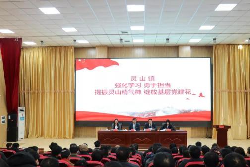 灵山镇强化学习，勇于担当，提升灵山精气神，绽放基层党建花
