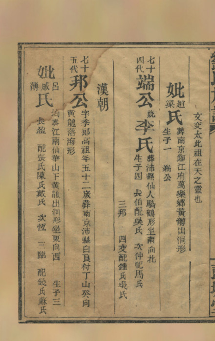 刘氏族谱