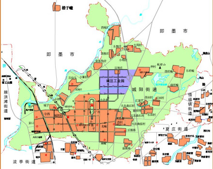 城阳街道地理位置图