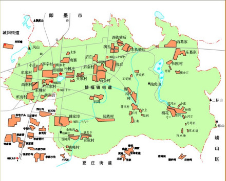 惜福镇街道地理位置图