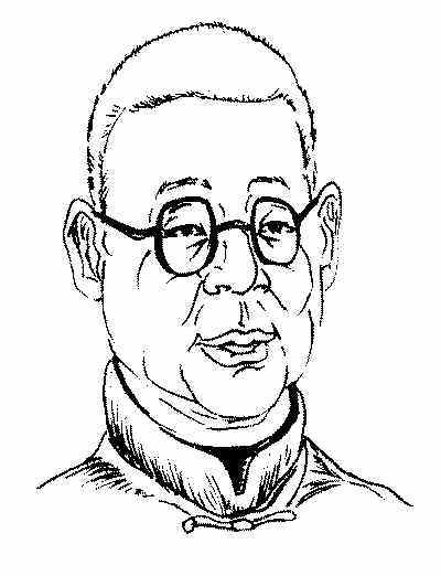 张伯苓（素描）