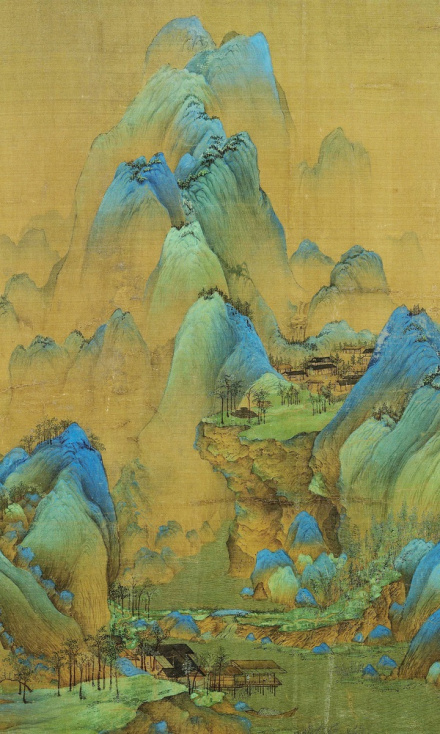 青绿山水《千里江山图》，王希孟