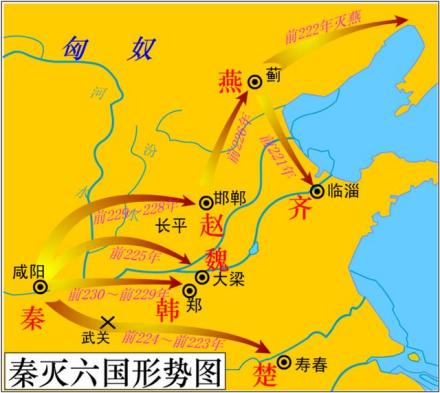 秦灭六国图