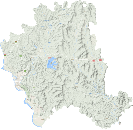 游仙区地形图