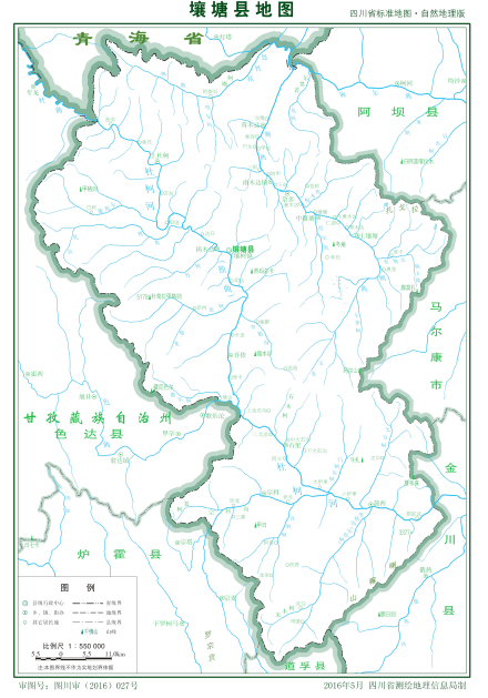 壤塘县地图