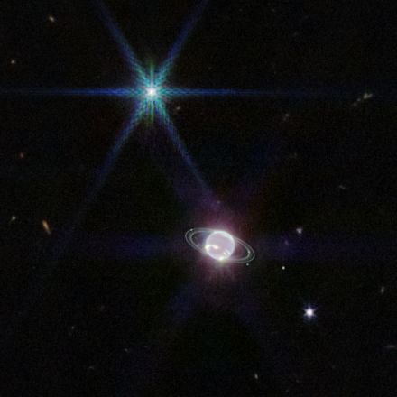詹姆斯·韦布空间望远镜拍摄的海王星