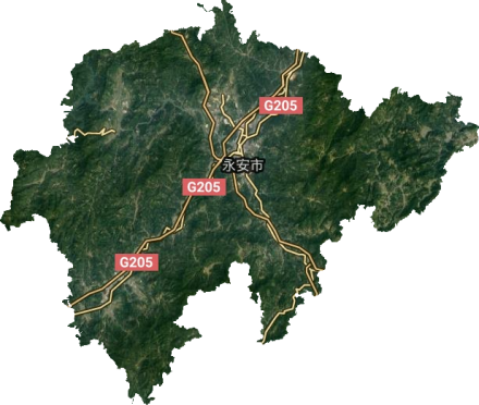 永安市地形地貌图