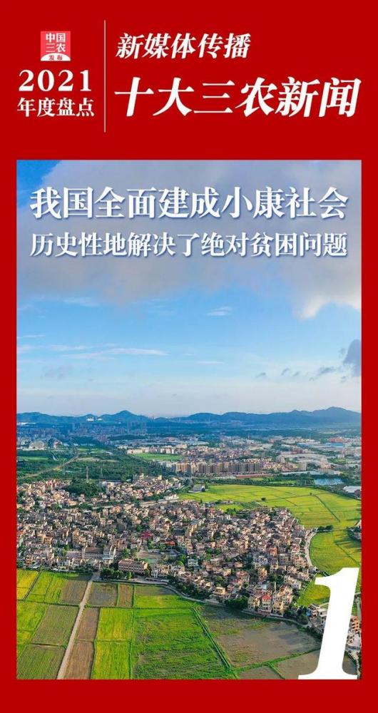 2021年度新媒体传播十大三农新闻
