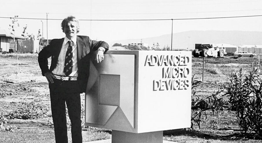 AMD创始人杰里·桑德斯与AMD地标