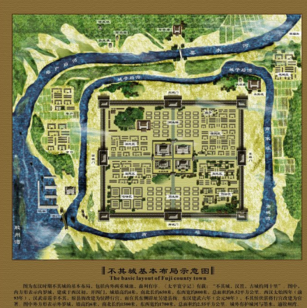 不其城遗址示意图