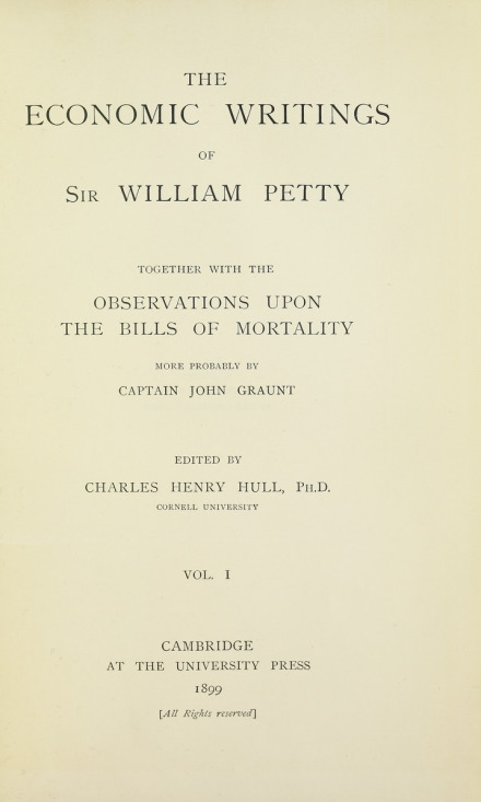 威廉·配第的著作