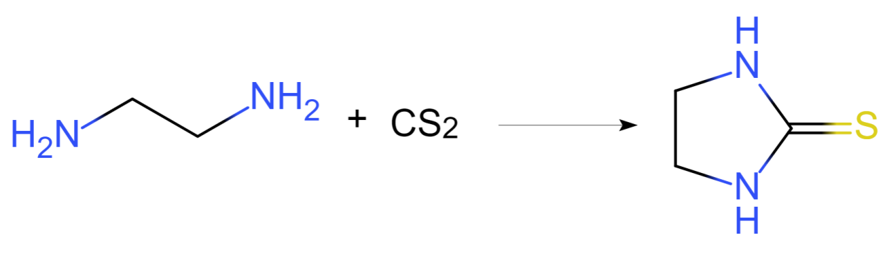 乙二胺的水溶液与二硫化碳反应