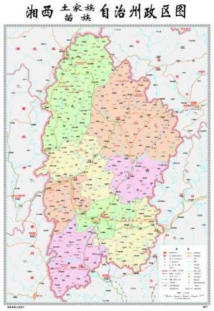 湘西州地图
