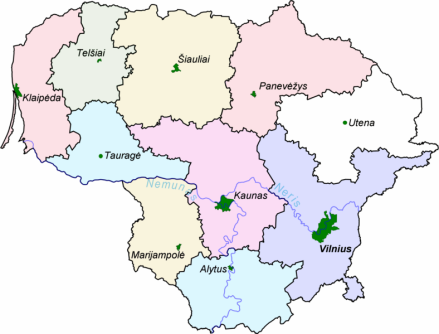 立陶宛地图