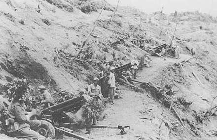 志愿军的火炮阵地（1951年）