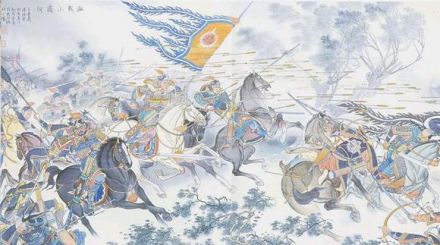 岳飞抗金图