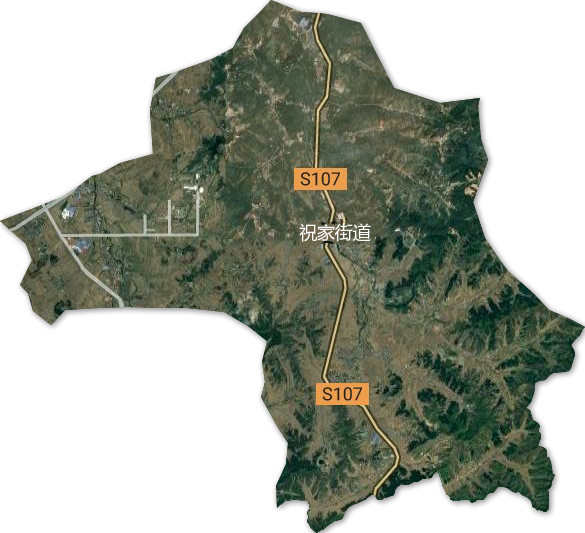 祝家街道卫星地图