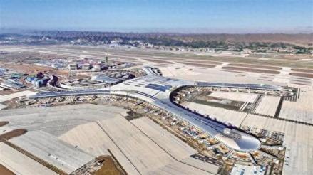 建设中的兰州中川国际机场T3航站楼