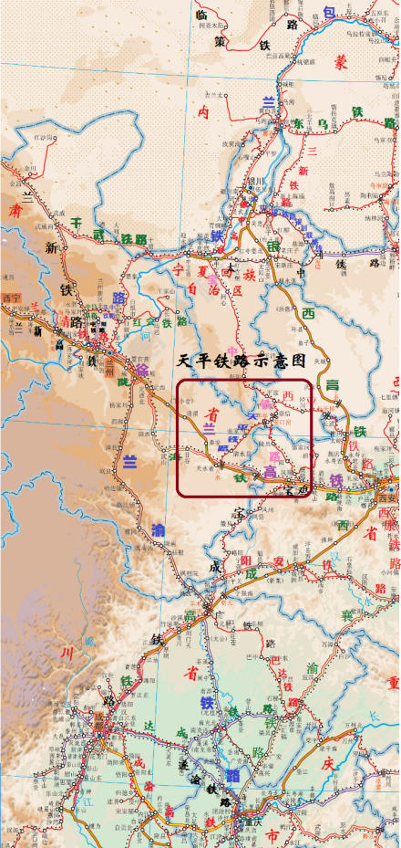 天平铁路线路图