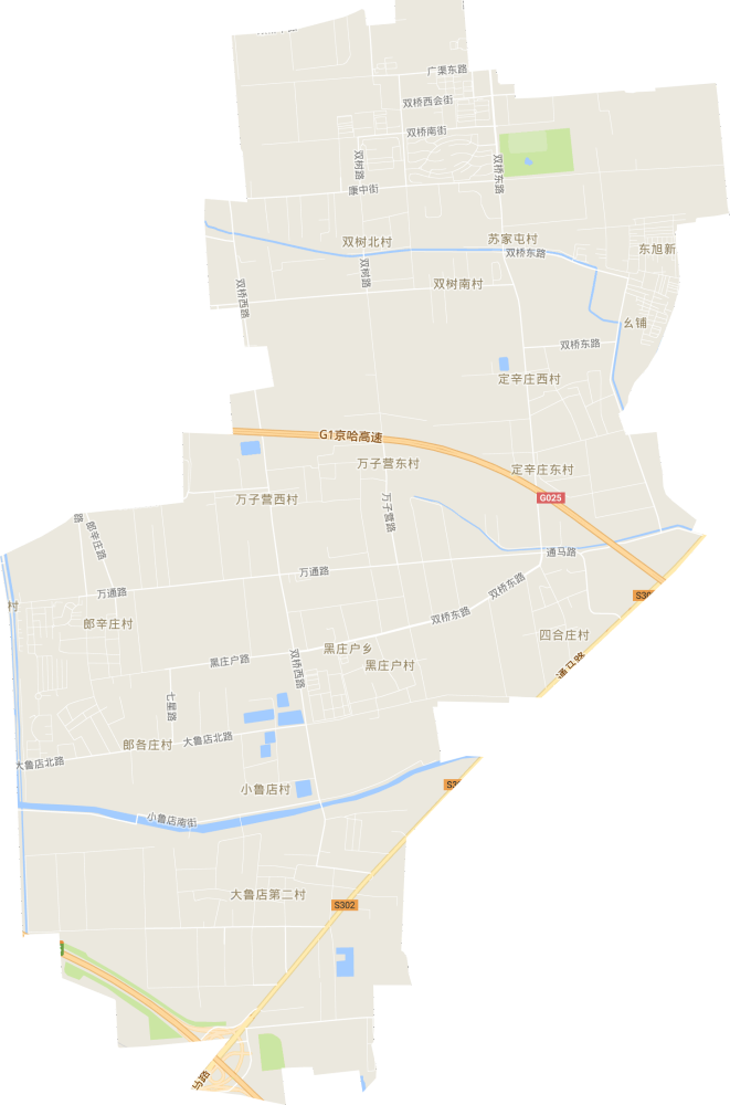 黑庄户乡（地区）电子交通图