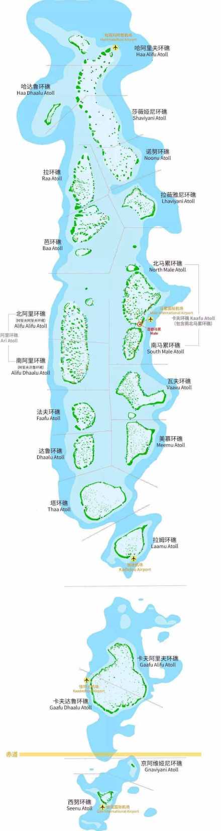 马尔代夫地图
