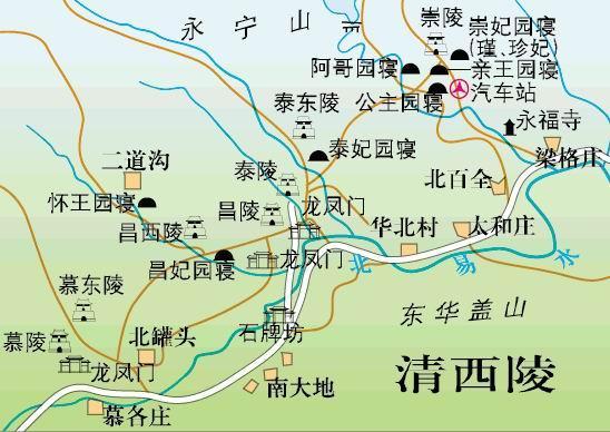 昌西陵在清西陵的地理位置