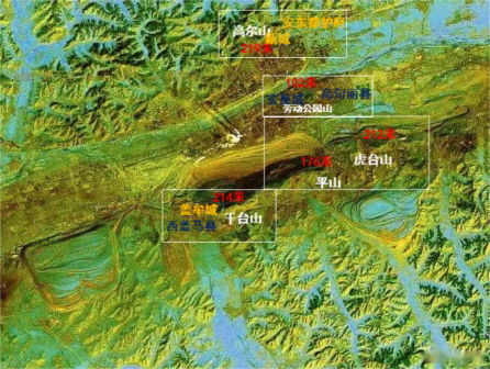 盖牟城千台山地形图