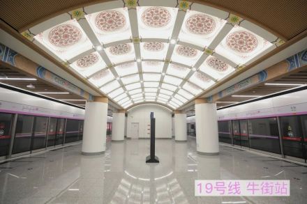 北京地铁19号线牛街站站台