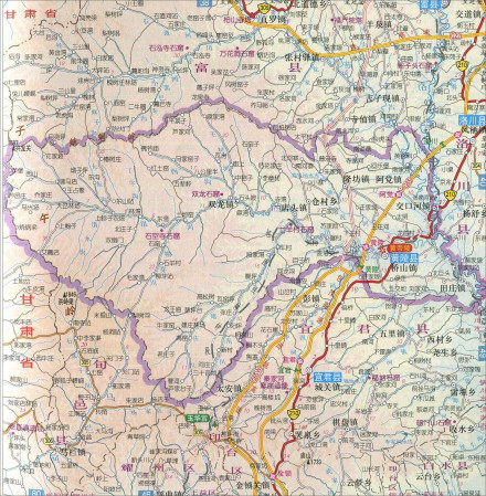 黄陵县地图