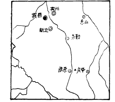 庆华古山寨遗址位置图