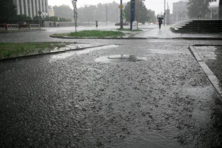 雨中的张家港 