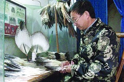 高淳羽毛扇制作