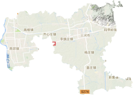 三河市地形图