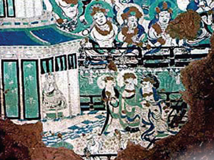 阿艾石窟的壁画