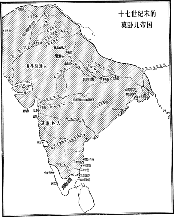 莫卧儿帝国最大疆域